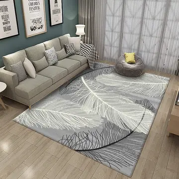 Cover of MOXIC Soft Abstract Art Living Room Area Rugs Rectangular Children Crawling Bedroom Rug Fleece Anti-Slip Carpets Nordic Feather Modern Home Decor Mats Indoor Outdoor Runners Nursery 2.6' X 5.2'