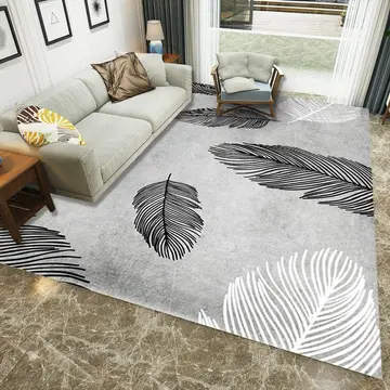 Cover of MOXIC Soft Abstract Art Living Room Area Rugs Rectangular Children Crawling Bedroom Rug Fleece Anti-Slip Carpets Nordic Feather Modern Home Decor Mats Indoor Outdoor Runners Nursery 2.6' X 6.5'