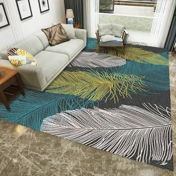 Cover of MOXIC Soft Abstract Art Living Room Area Rugs Rectangular Children Crawling Bedroom Rug Fleece Anti-Slip Carpets Nordic Feather Modern Home Decor Mats Indoor Outdoor Runners Nursery 3' X 6'