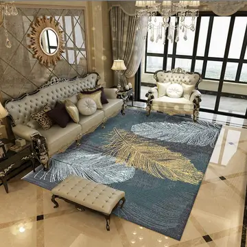 Cover of MOXIC Soft Abstract Art Living Room Area Rugs Rectangular Children Crawling Bedroom Rug Fleece Anti-Slip Carpets Nordic Feather Modern Home Decor Mats Indoor Outdoor Runners Nursery 4' X 6'