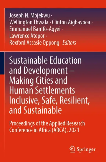 Cover of Sustainable Education and Development – Making Cities and Human Settlements Inclusive, Safe, Resilient, and Sustainable
