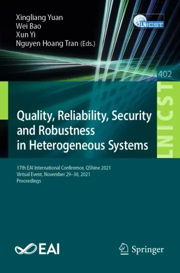 Cover of Quality, Reliability, Security and Robustness in Heterogeneous Systems