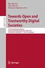 Cover of Towards Open and Trustworthy Digital Societies