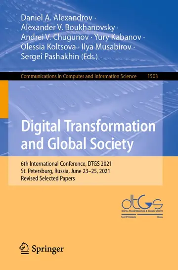 Cover of Digital Transformation and Global Society