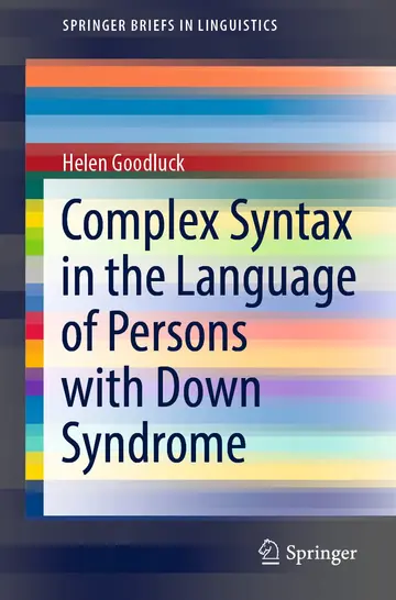 Cover of Complex Syntax in the Language of Persons with Down Syndrome