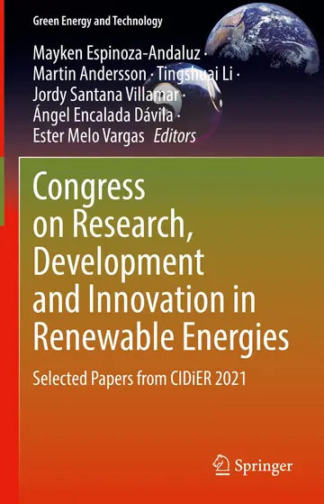 Cover of Congress on Research, Development and Innovation in Renewable Energies