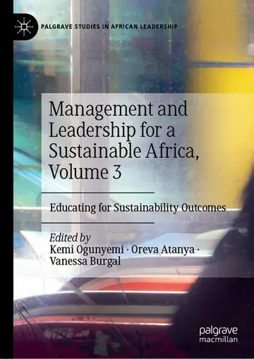 Cover of Management and Leadership for a Sustainable Africa, Volume 1