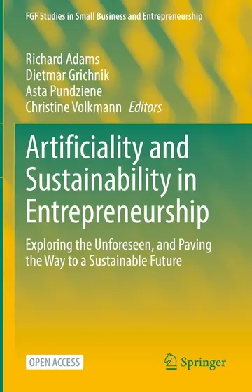 Cover of Artificiality and Sustainability in Entrepreneurship