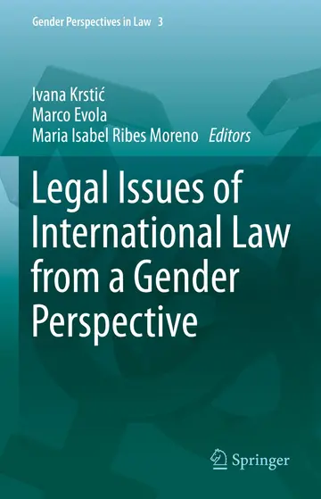 Cover of Legal Issues of International Law from a Gender Perspective