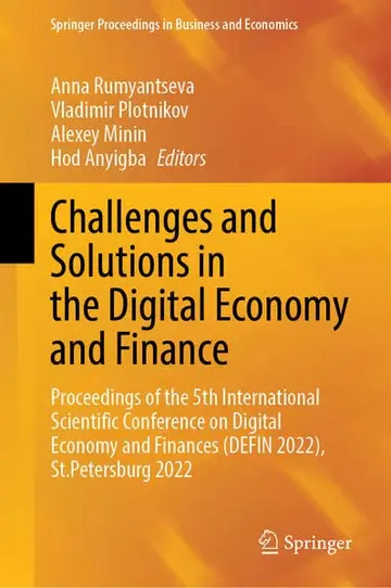 Cover of Challenges and Solutions in the Digital Economy and Finance