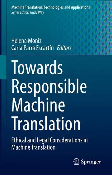 Cover of Towards Responsible Machine Translation