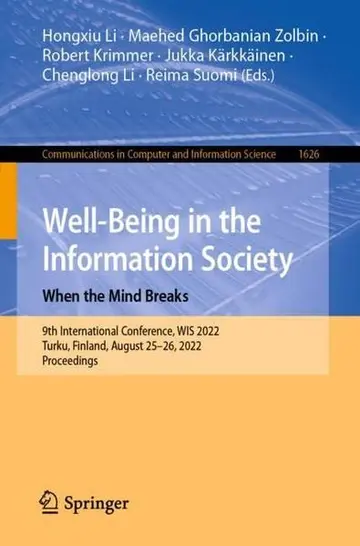 Cover of Well-Being in the Information Society