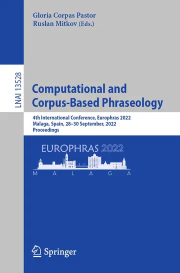 Cover of Computational and Corpus-based Phraseology