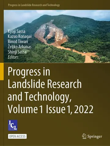 Cover of Progress in Landslide Research and Technology, Volume 1 Issue 1, 2022