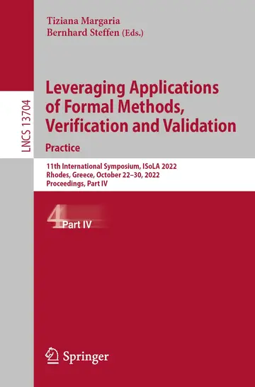 Cover of Leveraging Applications of Formal Methods, Verification and Validation. Practice