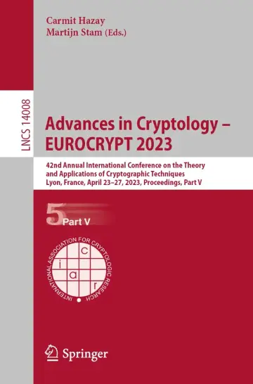 Cover of Advances in Cryptology – EUROCRYPT 2023