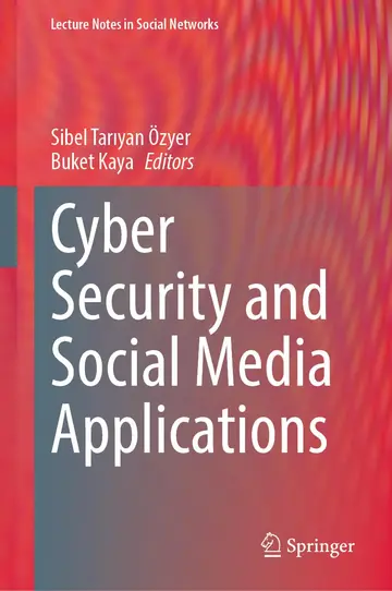 Cover of Cyber Security and Social Media Applications