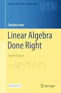 Cover of Linear Algebra Done Right