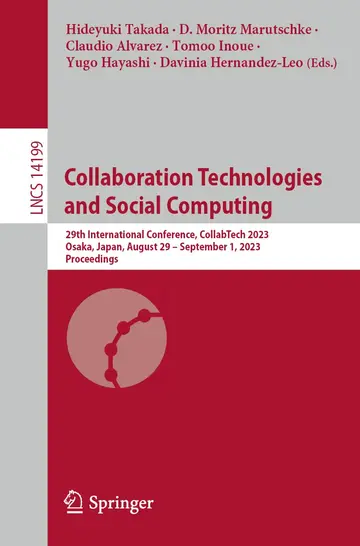 Cover of Collaboration Technologies and Social Computing