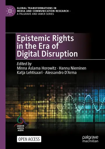 Cover of Epistemic Rights in the Era of Digital Disruption