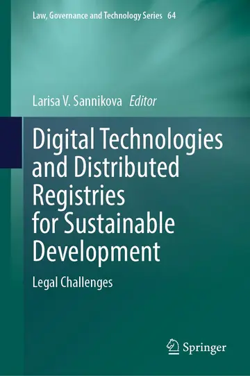 Cover of Digital Technologies and Distributed Registries for Sustainable Development
