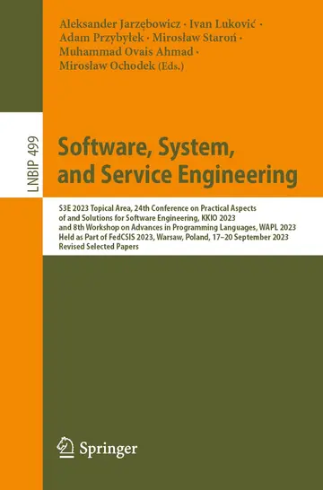 Cover of Software, System, and Service Engineering