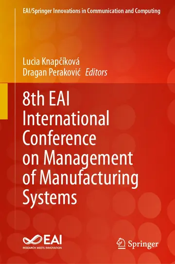 Cover of 8th EAI International Conference on Management of Manufacturing Systems