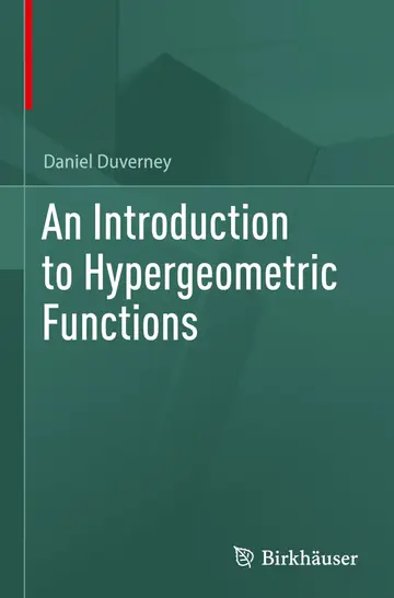 Cover of An Introduction to Hypergeometric Functions