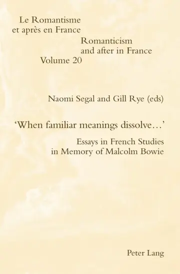 Cover of When Familiar Meetings Dissolve