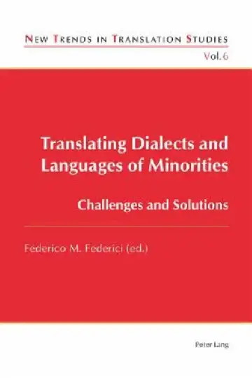 Cover of Translating Dialects and Languages of Minorities; Challenges and Solutions