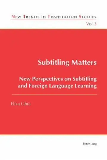 Cover of Subtitling Matters; New Perspectives on Subtitling and Foreign Language Learning