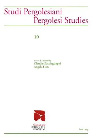 Cover of Studi Pergolesiani- Pergolesi Studies