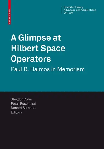 Cover of A Glimpse at Hilbert Space Operators