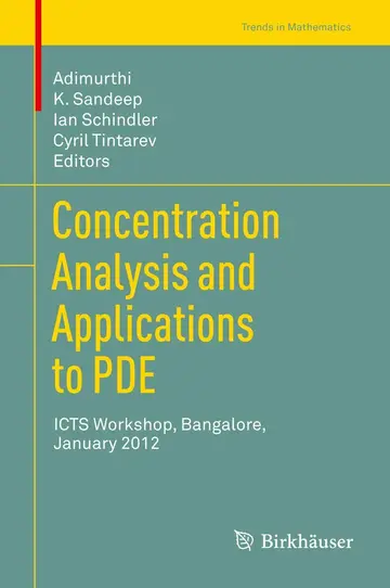 Cover of Concentration Analysis and Applications to PDE