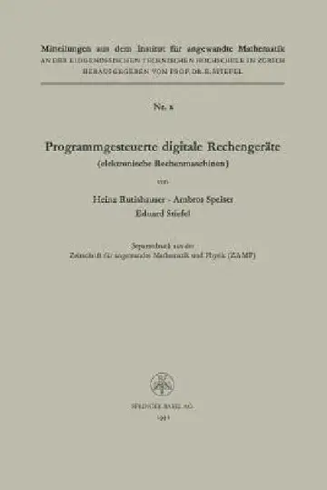 Cover of Programmgesteuerte Digitale Rechengeräte (Elektronische Rechenmaschinen)
