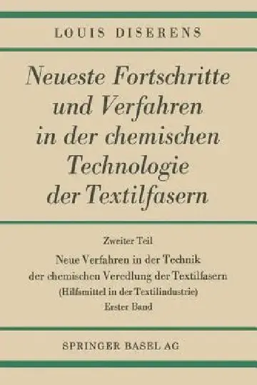 Cover of Neue Verfahren in Der Technik Der Chemischen Veredlung Der Textilfasern