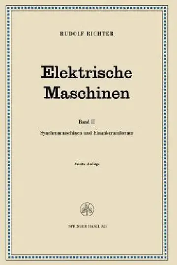 Cover of Elektrische Maschinen