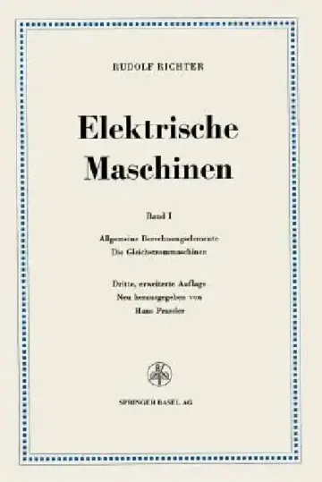 Cover of Elektrische Maschinen