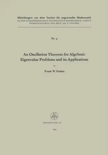 Cover of An Oscillation Theorem for Algebraic Eigenvalue Problems and Its Applications