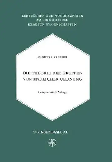 Cover of Die Theorie Der Gruppen Von Endlicher Ordnung