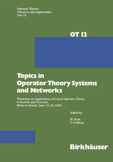 Cover of Topics in Operator Theory Systems and Networks