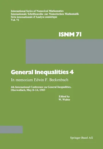 Cover of General Inequalities 4