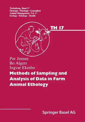 Cover of Methods of Sampling and Analysis of Data in Farm Animal Ethology