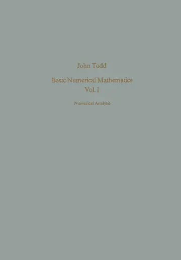Cover of Basic Numerical Mathematics