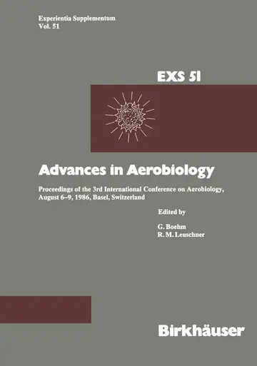 Cover of Advances in Aerobiology