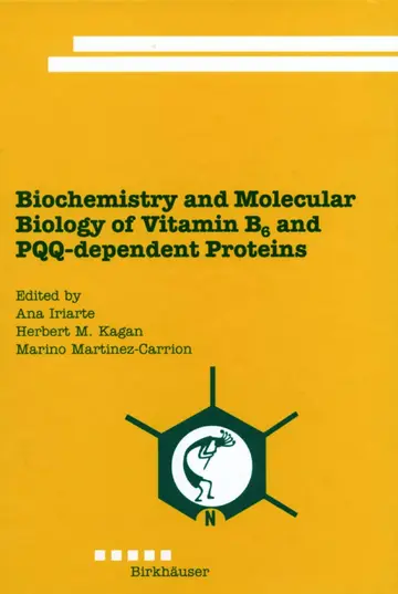 Cover of Biochemistry and Molecular Biology of Vitamin B6 and PQQ-Dependent Proteins
