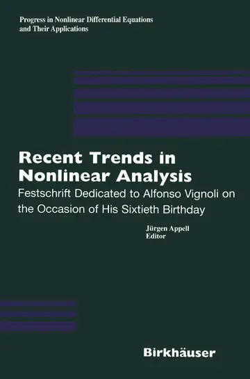 Cover of Recent Trends in Nonlinear Analysis