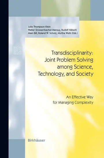 Cover of Transdisciplinarity