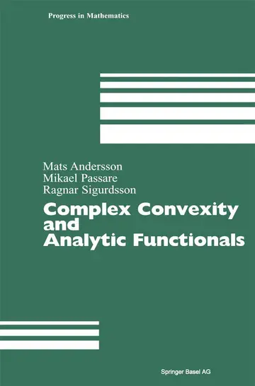 Cover of Complex Convexity and Analytic Functionals