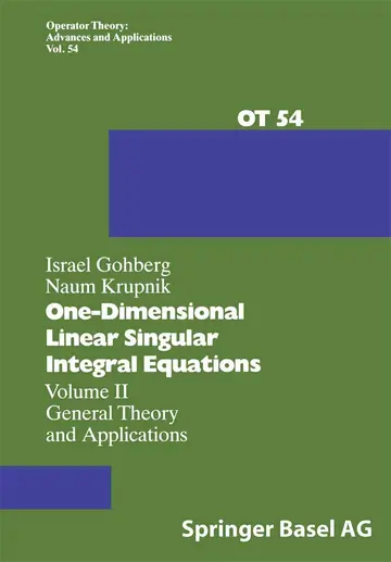 Cover of One-Dimensional Linear Singular Integral Equations